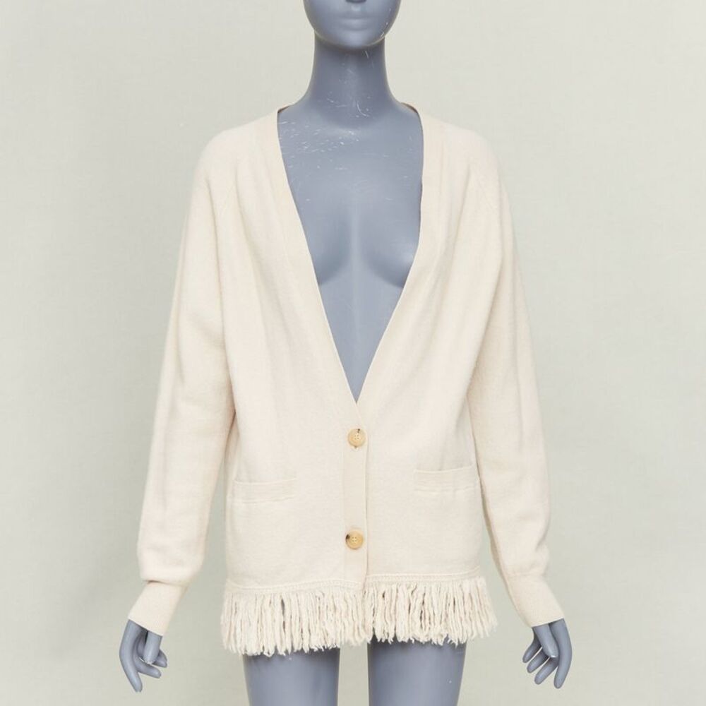 Dries Van Noten Wool Fringe Cardigan